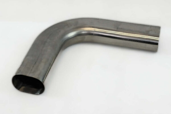 Tubo ovalado de 3", codo horizontal de 90°